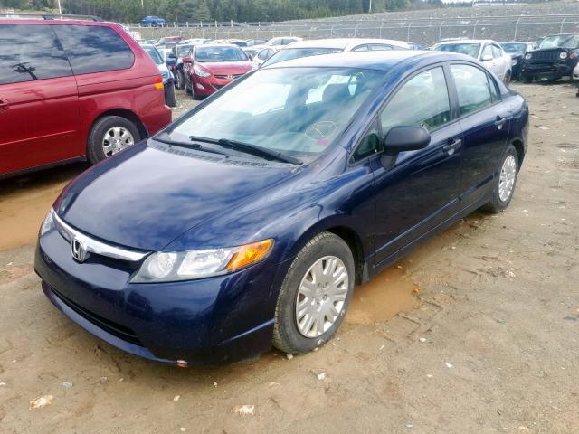 2HGFA16386H036104 - 2006 HONDA CIVIC DX V BLUE photo 2