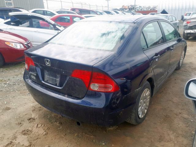 2HGFA16386H036104 - 2006 HONDA CIVIC DX V BLUE photo 4