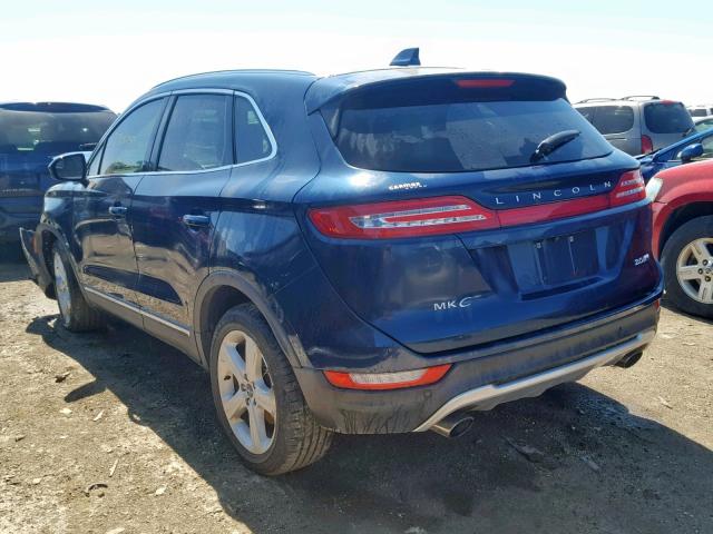 5LMCJ1D91GUJ11919 - 2016 LINCOLN MKC PREMIE BLUE photo 3