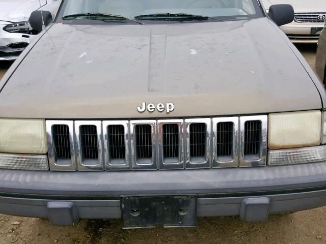 1J4FX58S1SC770695 - 1995 JEEP GRAND CHER TAN photo 7