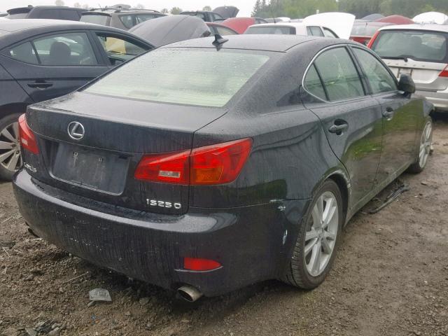 JTHBK262572025707 - 2007 LEXUS IS 250 BLACK photo 4