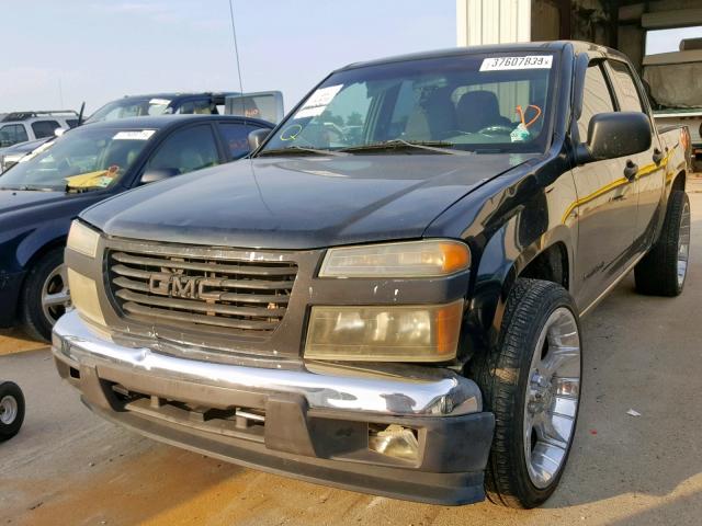 1GTCS136158123747 - 2005 GMC CANYON BLACK photo 2