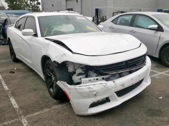 2C3CDXHGXFH805525 - 2015 DODGE CHARGER SX WHITE photo 1