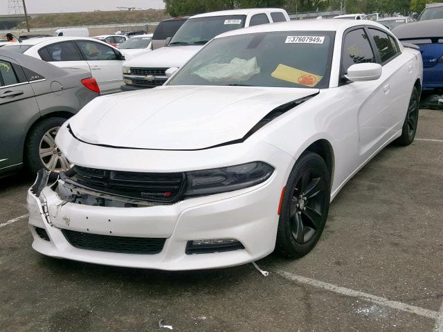 2C3CDXHGXFH805525 - 2015 DODGE CHARGER SX WHITE photo 2