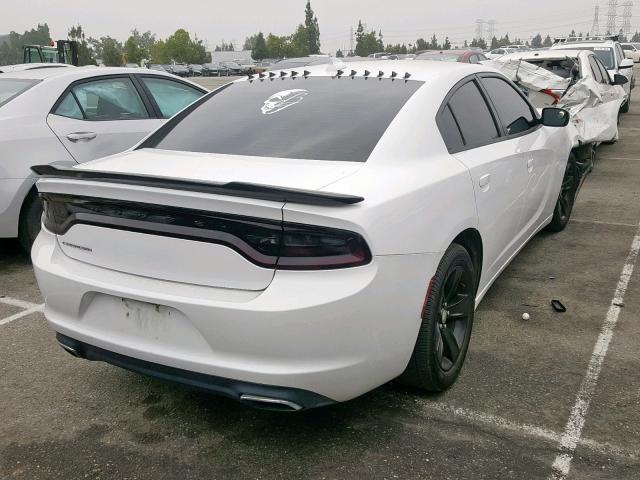 2C3CDXHGXFH805525 - 2015 DODGE CHARGER SX WHITE photo 4