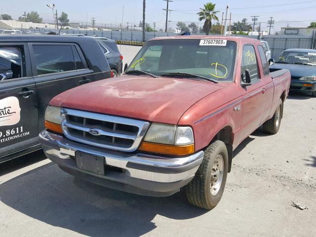 1FTYR14C0WPB42951 - 1998 FORD RANGER SUP RED photo 2