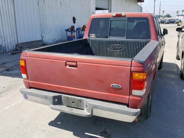 1FTYR14C0WPB42951 - 1998 FORD RANGER SUP RED photo 4