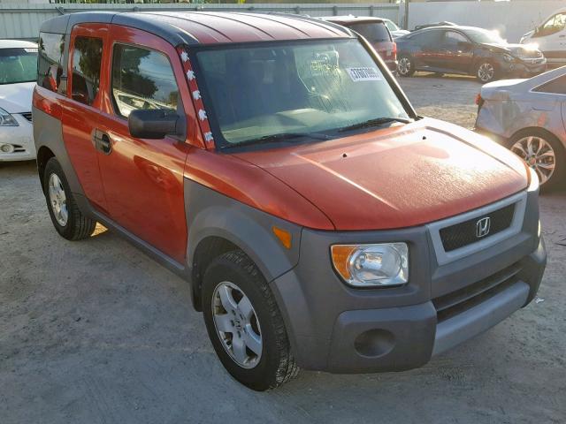 5J6YH28674L005128 - 2004 HONDA ELEMENT EX ORANGE photo 1