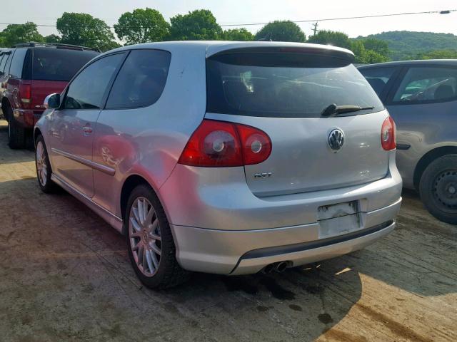 WVWEV71K27W098259 - 2007 VOLKSWAGEN NEW GTI SILVER photo 3