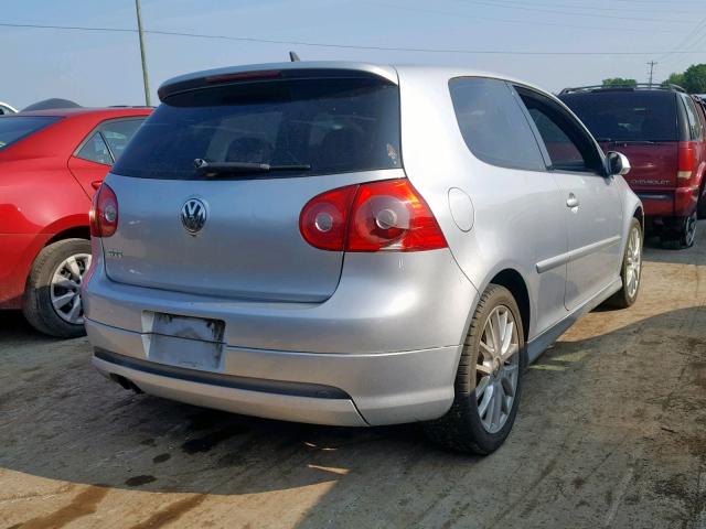 WVWEV71K27W098259 - 2007 VOLKSWAGEN NEW GTI SILVER photo 4