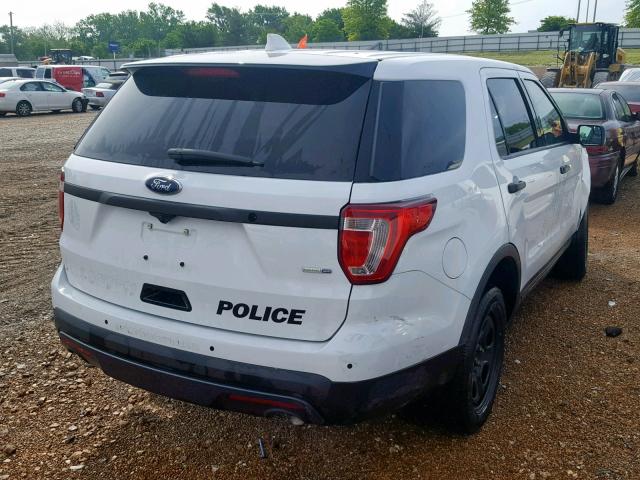 1FM5K8AR9HGC90989 - 2017 FORD EXPLORER P WHITE photo 4