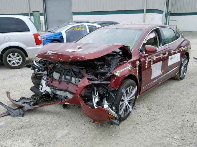 1G4ZS5SS6HU125386 - 2017 BUICK LACROSSE P RED photo 2