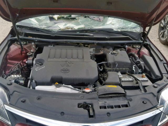 4T1BK1EBXGU198538 - 2016 TOYOTA AVALON XLE RED photo 7