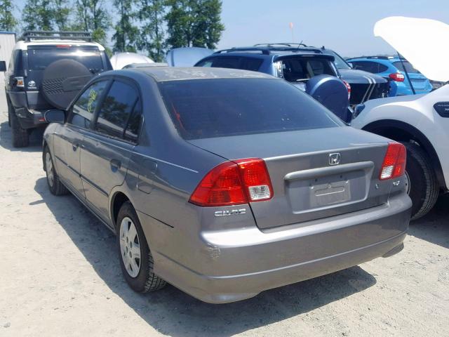 2HGES16435H557389 - 2005 HONDA CIVIC DX GRAY photo 3