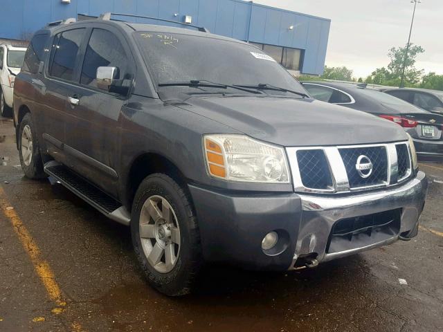 5N1AA08B64N722763 - 2004 NISSAN ARMADA SE CHARCOAL photo 1