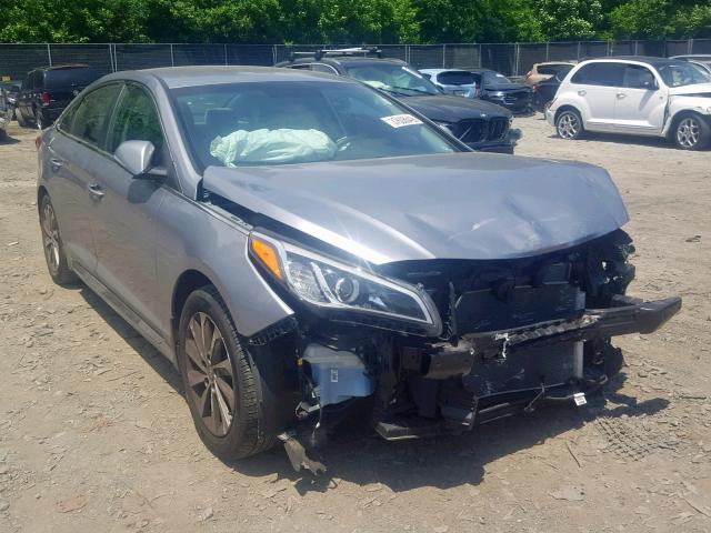 5NPE34AF2GH268133 - 2016 HYUNDAI SONATA SPO SILVER photo 1