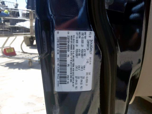 2C8GF68414R608434 - 2004 CHRYSLER PACIFICA BLUE photo 10