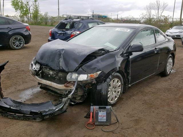 2HGFG12239H002300 - 2009 HONDA CIVIC DX BLACK photo 2