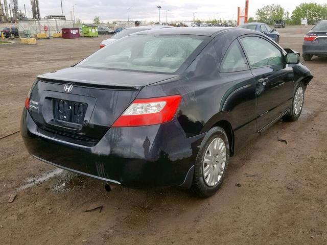 2HGFG12239H002300 - 2009 HONDA CIVIC DX BLACK photo 4