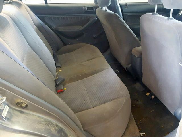 2HGES15325H029528 - 2005 HONDA CIVIC DX V GRAY photo 6