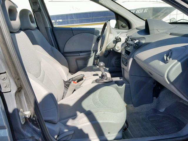 1G8AZ52F43Z100587 - 2003 SATURN ION LEVEL BLUE photo 5