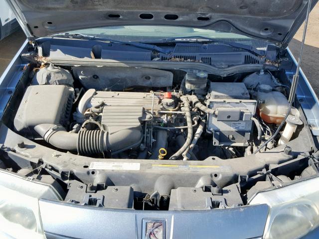 1G8AZ52F43Z100587 - 2003 SATURN ION LEVEL BLUE photo 7