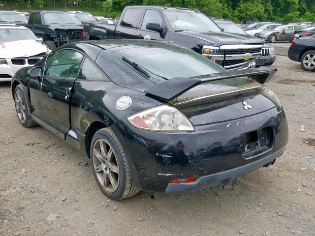 4A3AK64F88E029077 - 2008 MITSUBISHI ECLIPSE SE BLACK photo 3