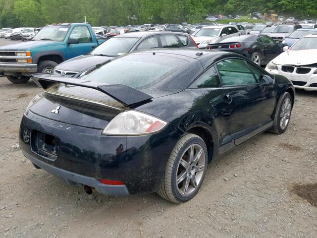 4A3AK64F88E029077 - 2008 MITSUBISHI ECLIPSE SE BLACK photo 4