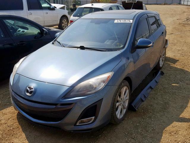 JM1BL1H58A1308406 - 2010 MAZDA 3 S BLUE photo 2