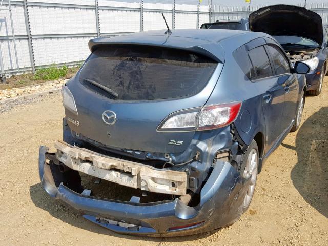 JM1BL1H58A1308406 - 2010 MAZDA 3 S BLUE photo 4