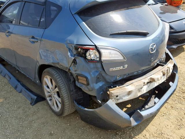 JM1BL1H58A1308406 - 2010 MAZDA 3 S BLUE photo 9