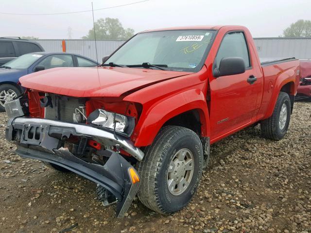 1GCDT146958108137 - 2005 CHEVROLET COLORADO RED photo 2