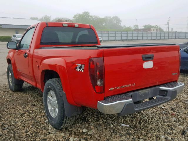 1GCDT146958108137 - 2005 CHEVROLET COLORADO RED photo 3