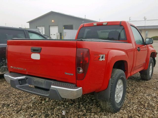 1GCDT146958108137 - 2005 CHEVROLET COLORADO RED photo 4