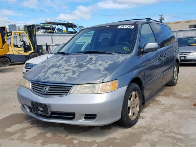 2HKRL186XYH510917 - 2000 HONDA ODYSSEY EX GRAY photo 2