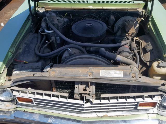 1Y69H3L104713 - 1973 CHEVROLET NOVA GREEN photo 7