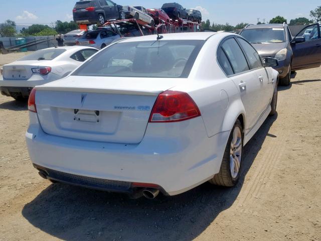 6G2ER57788L136504 - 2008 PONTIAC G8 WHITE photo 4