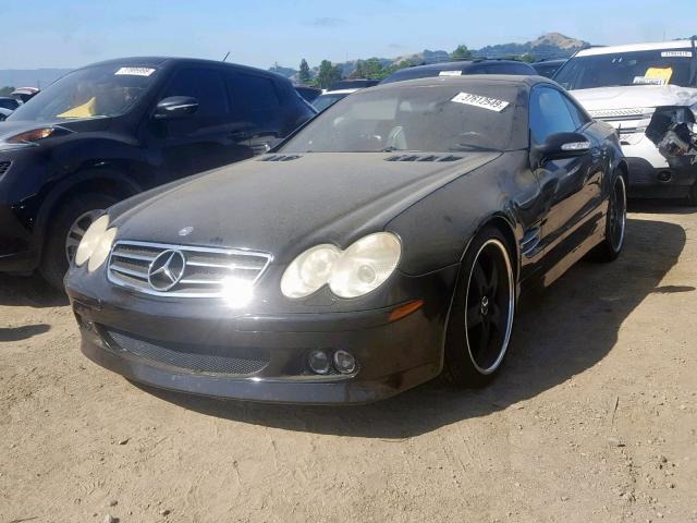 WDBSK75F43F013732 - 2003 MERCEDES-BENZ SL 500R BLACK photo 2