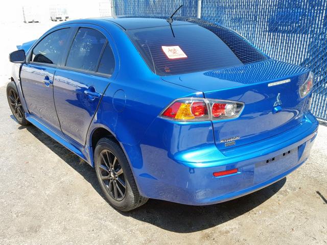 JA32U2FU1HU011708 - 2017 MITSUBISHI LANCER ES BLUE photo 3