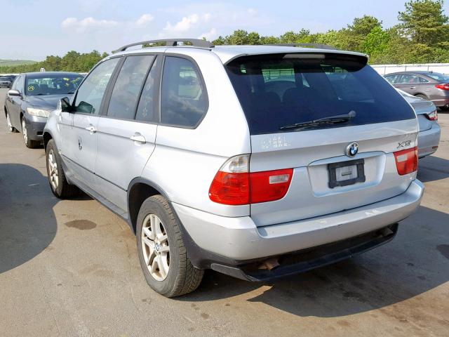 5UXFA13504LU38394 - 2004 BMW X5 3.0I WHITE photo 3