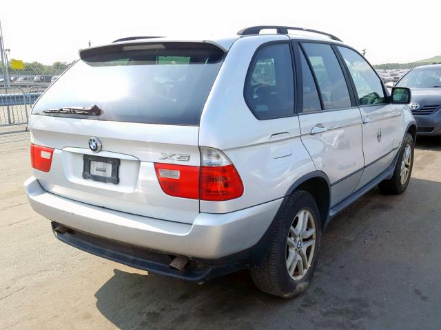 5UXFA13504LU38394 - 2004 BMW X5 3.0I WHITE photo 4