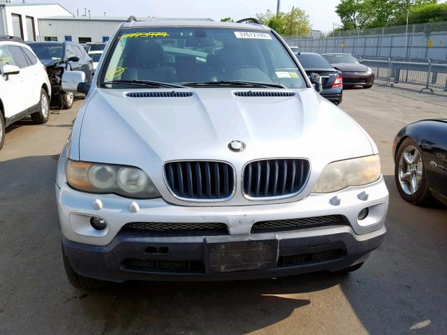 5UXFA13504LU38394 - 2004 BMW X5 3.0I WHITE photo 9