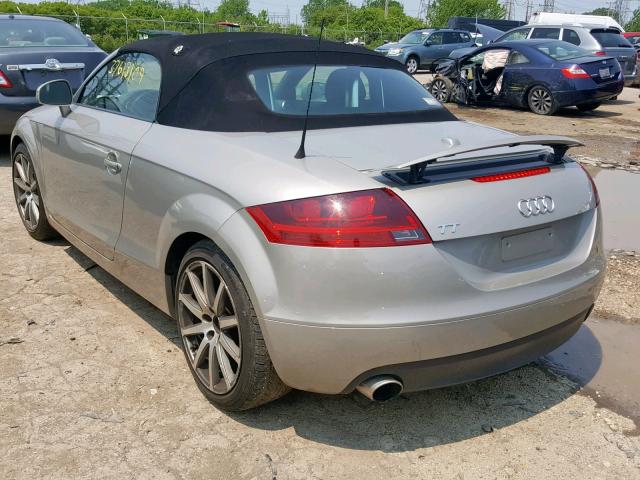 TRURD38JX81001453 - 2008 AUDI TT 3.2 QUA SILVER photo 3