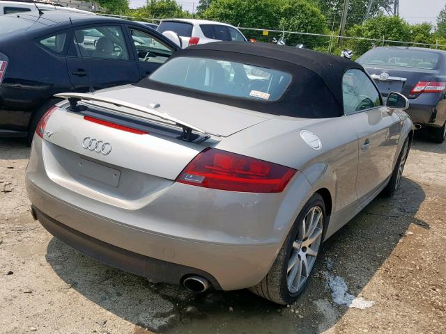 TRURD38JX81001453 - 2008 AUDI TT 3.2 QUA SILVER photo 4