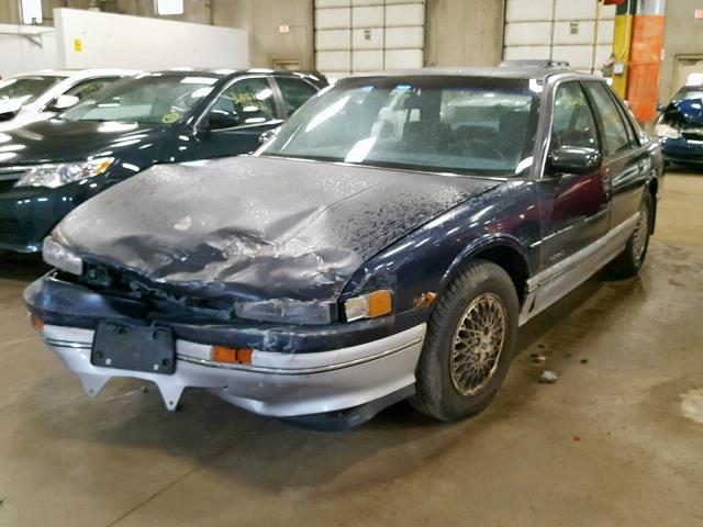 1G3WS54T4MD312391 - 1991 OLDSMOBILE CUTLASS SU BLUE photo 2