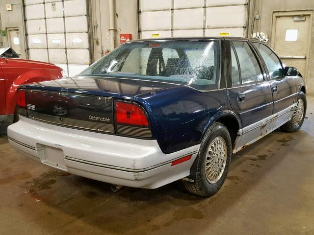 1G3WS54T4MD312391 - 1991 OLDSMOBILE CUTLASS SU BLUE photo 4