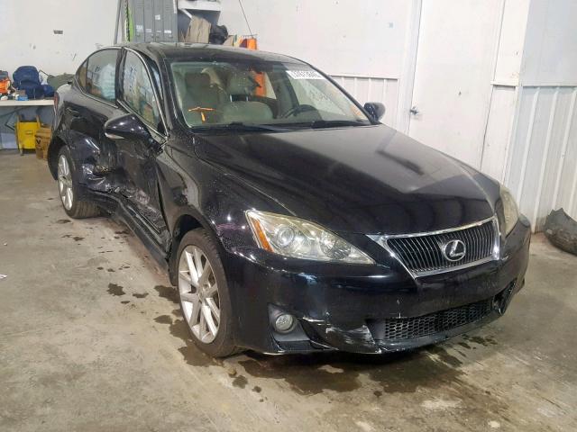 JTHCF5C28C5059941 - 2012 LEXUS IS 250 BLACK photo 1