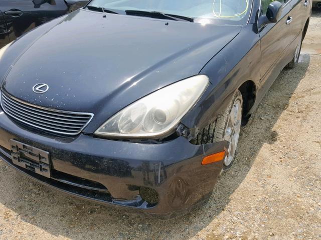 JTHBA30G355120789 - 2005 LEXUS ES 330 BLACK photo 9