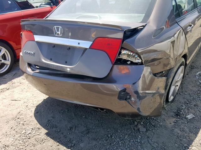 2HGFA1F64BH507900 - 2011 HONDA CIVIC LX-S فحمي صورة 9