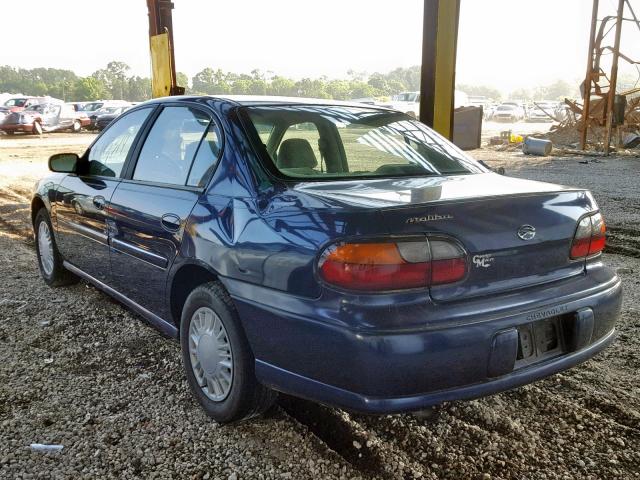 1G1ND52J5Y6259856 - 2000 CHEVROLET MALIBU BLUE photo 3